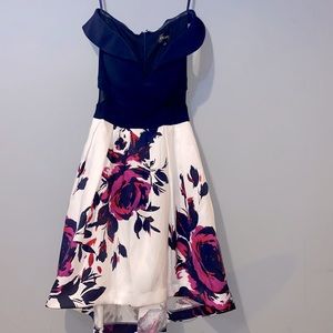 XSCAPE floral formal dress